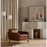 Roberts Leather Chair, Heirloom Sienna