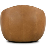 Audie Leather Swivel Chair, Heirloom Sienna-Furniture - Chairs-High Fashion Home