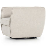 Rashi Swivel Chair, Fallon Linen-Furniture - Chairs-High Fashion Home