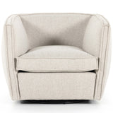 Rashi Swivel Chair, Fallon Linen-Furniture - Chairs-High Fashion Home