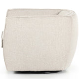 Rashi Swivel Chair, Fallon Linen-Furniture - Chairs-High Fashion Home