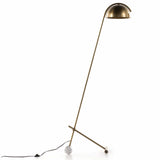 Becker Floor Lamp, Charcoal & White Marble-Lighting-High Fashion Home