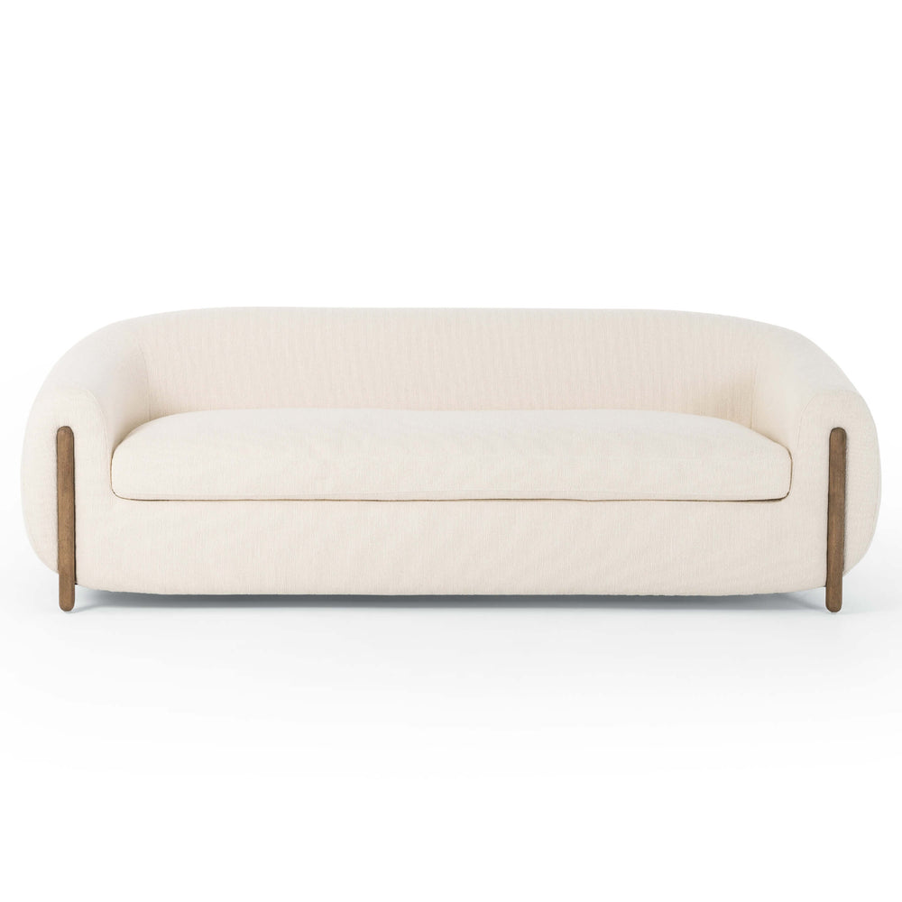 Lyla 86" Sofa, Kerbey Ivory-Furniture - Sofas-High Fashion Home