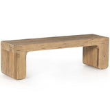 Merrick Accent Bench, Natural Elm-Furniture - Chairs-High Fashion Home