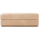 Maximo Leather Bench, Palermo Nude