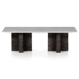 Terrell Coffee Table, Raw Black-Furniture - Accent Tables-High Fashion Home