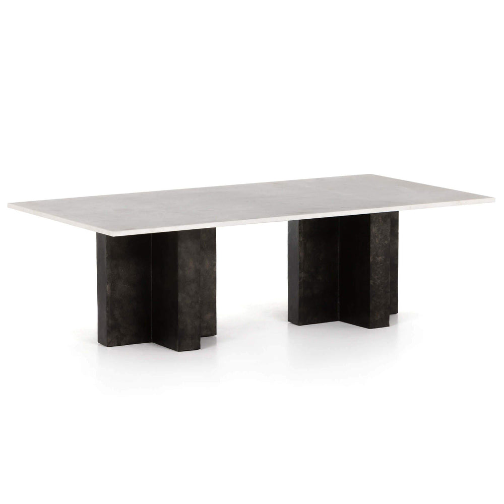 Terrell Coffee Table, Raw Black-Furniture - Accent Tables-High Fashion Home