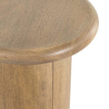 Zach End Table, Burnished Parawood-Furniture - Accent Tables-High Fashion Home