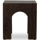 Fausto End Table, Smoked Guanacaste