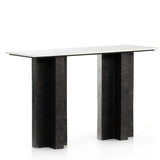 Terrell Console Table, Raw Black-Furniture - Accent Tables-High Fashion Home