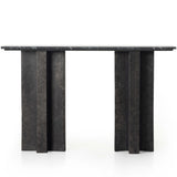 Terrell Console Table, Black Marble-Furniture - Accent Tables-High Fashion Home