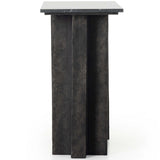 Terrell Console Table, Black Marble-Furniture - Accent Tables-High Fashion Home