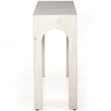 Fausto Console Table, Bleached Guanacaste-Furniture - Accent Tables-High Fashion Home