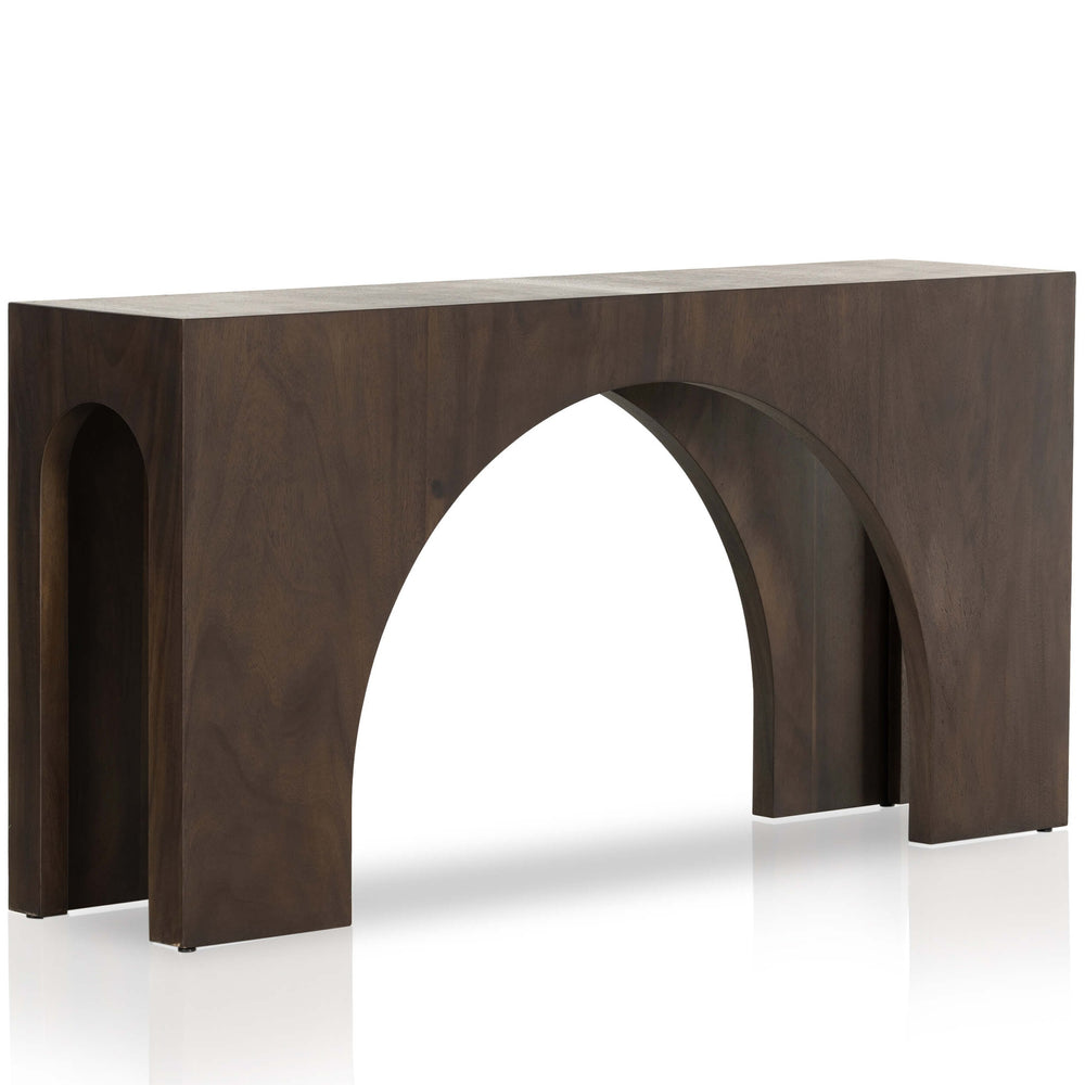 Fausto Console Table, Smoked Guanacaste