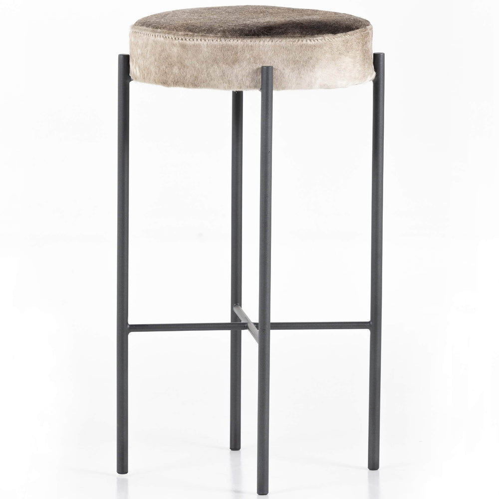 Nocona Leather Bar Stool, Speckled Hide-Furniture - Dining-High Fashion Home