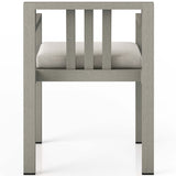 Monterey Outdoor Dining Armchair, Stone Grey/Weathered Grey-Furniture - Dining-High Fashion Home