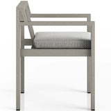 Monterey Outdoor Dining Armchair, Faye Ash/Weathered Grey-Furniture - Dining-High Fashion Home