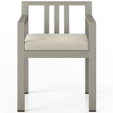 Monterey Outdoor Dining Armchair, Faye Sand/Weathered Grey-Furniture - Dining-High Fashion Home