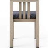 Monterey Outdoor Dining Chair, Faye Navy/Washed Brown-Furniture - Dining-High Fashion Home