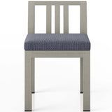 Monterey Outdoor Dining Chair, Faye Navy/Weathered Grey-Furniture - Dining-High Fashion Home