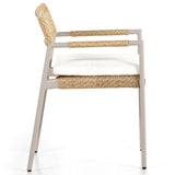 Niles Outdoor Dining Arm Chair, Natural-Furniture - Dining-High Fashion Home