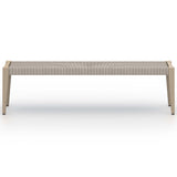 Sherwood Outdoor Dining Bench, Washed Bench-Furniture - Dining-High Fashion Home