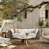 Como Outdoor Sofa, Natural Woven-Furniture - Sofas-High Fashion Home