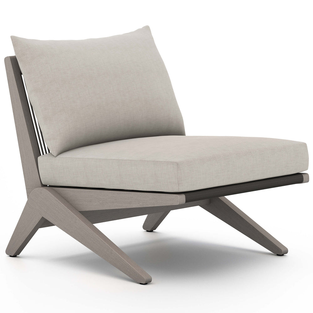 Virgil Outdoor Chair, Stone Grey/Weathered Grey-Furniture - Chairs-High Fashion Home