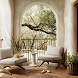 Virgil Outdoor Chair, Faye Sand/Washed Brown-Furniture - Chairs-High Fashion Home