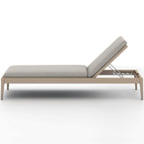 Sherwood Outdoor Chaise, Stone Grey/Washed Brown-Furniture - Chairs-High Fashion Home