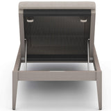 Sherwood Outdoor Chaise, Stone Grey/Weathered Grey-Furniture - Chairs-High Fashion Home