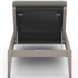 Sherwood Outdoor Chaise, Charcoal/Weathered Grey-Furniture - Chairs-High Fashion Home