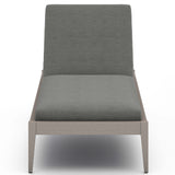 Sherwood Outdoor Chaise, Charcoal/Weathered Grey-Furniture - Chairs-High Fashion Home