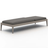 Sherwood Outdoor Chaise, Charcoal/Weathered Grey-Furniture - Chairs-High Fashion Home