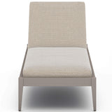 Sherwood Outdoor Chaise, Faye Sand/Weathered Grey-Furniture - Chairs-High Fashion Home