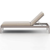 Sherwood Outdoor Chaise, Faye Sand/Weathered Grey-Furniture - Chairs-High Fashion Home