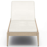 Sherwood Outdoor Chaise, Natural Ivory/Washed Brown-Furniture - Chairs-High Fashion Home