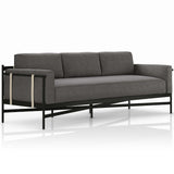 Hearst 99" Outdoor Sofa, Charcoal-Furniture - Sofas-High Fashion Home