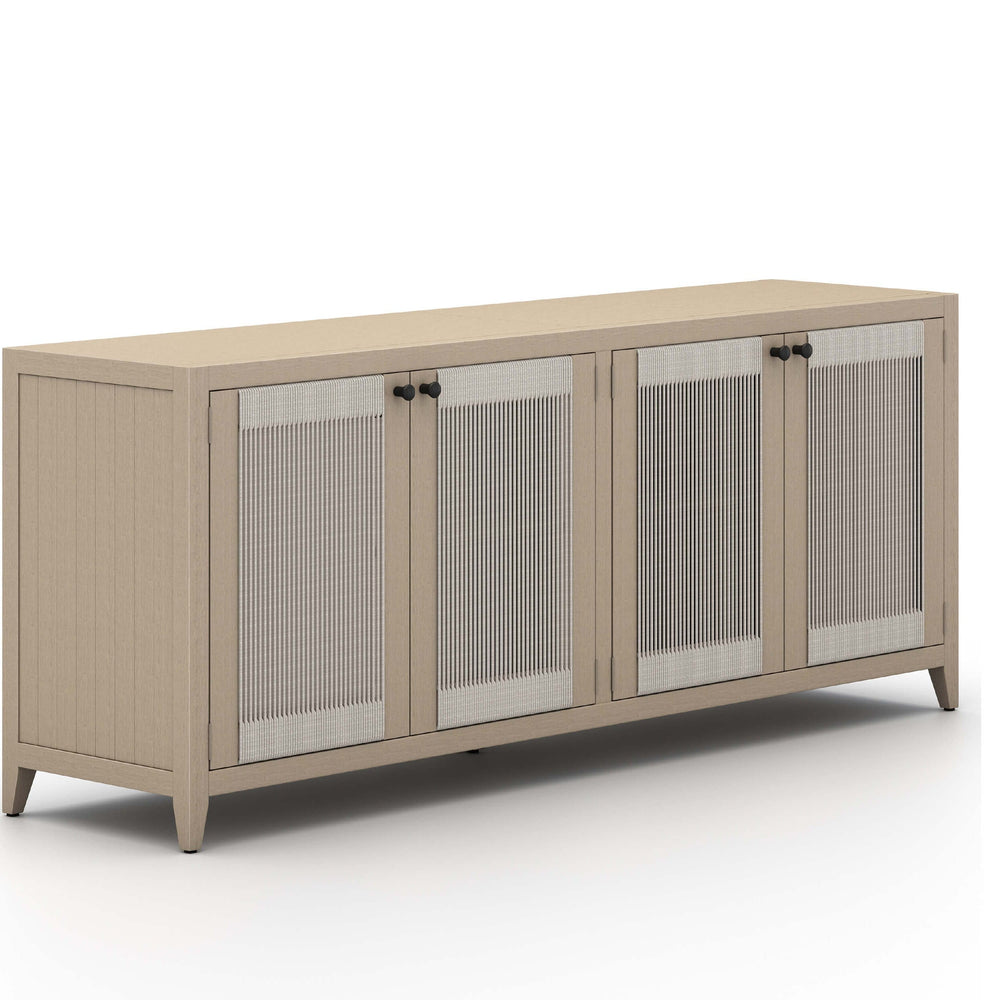 Sherwood Outdoor Sideboard, Washed Brown-Furniture - Storage-High Fashion Home