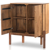 Reza Bar Cabinet, Smoke Honey-Furniture - Storage-High Fashion Home