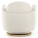 Enya Swivel Chair, Gibson White-Furniture - Chairs-High Fashion Home