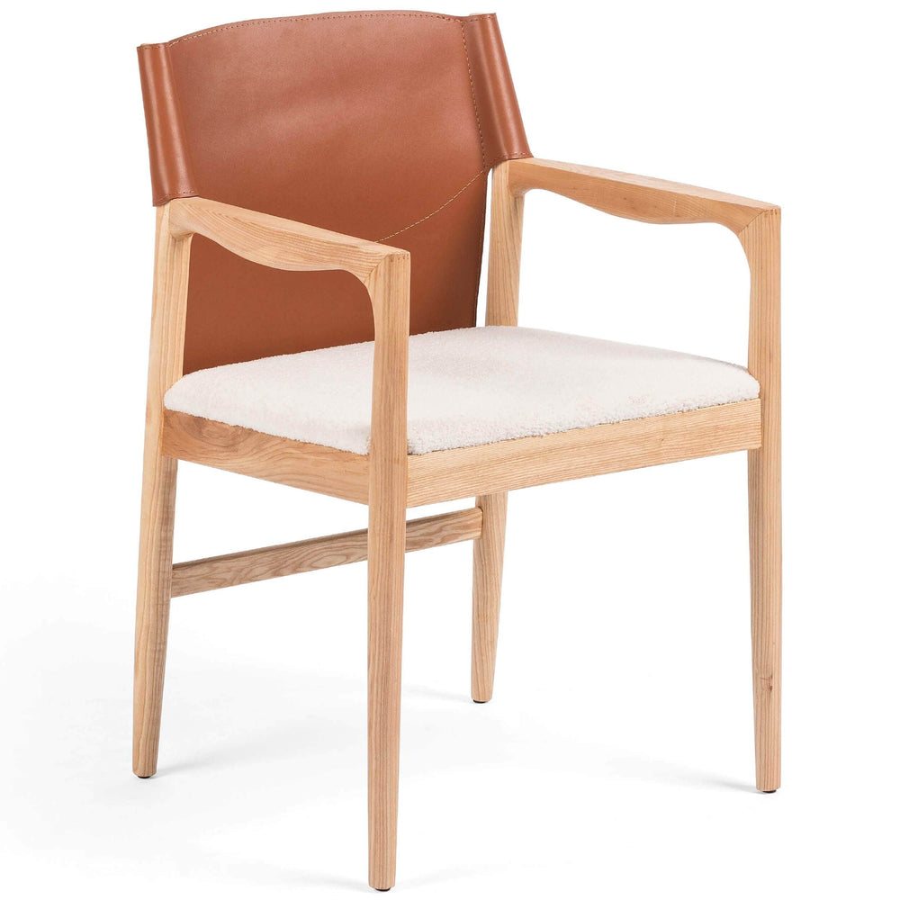 Lulu Dining Chair, Saddle Leather Blend-Furniture - Dining-High Fashion Home