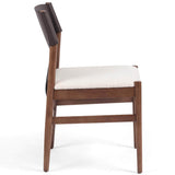 Lulu Armless Dining Chair, Espresso Leather-Furniture - Dining-High Fashion Home