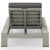 Monterey Outdoor Chaise, Charcoal/Weathered Grey-Furniture - Chairs-High Fashion Home