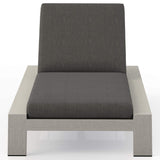 Monterey Outdoor Chaise, Charcoal/Weathered Grey-Furniture - Chairs-High Fashion Home