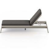 Monterey Outdoor Chaise, Charcoal/Weathered Grey-Furniture - Chairs-High Fashion Home