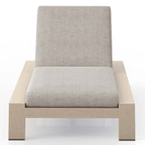 Monterey Outdoor Chaise, Stone Grey/Washed Brown-Furniture - Chairs-High Fashion Home