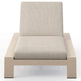 Monterey Outdoor Chaise, Faye Sand/Washed Brown-Furniture - Chairs-High Fashion Home