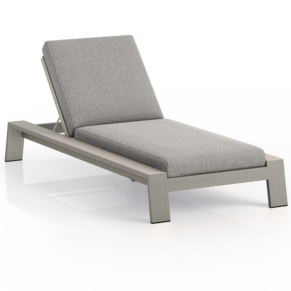 Monterey Outdoor Chaise, Faye Ash/Weathered Grey-Furniture - Chairs-High Fashion Home