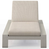 Monterey Outdoor Chaise, Faye Sand/Weathered Grey-Furniture - Chairs-High Fashion Home